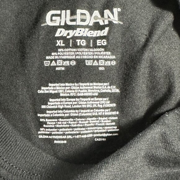 Gildan DryBlend XL T-Shirt Black "Guts Glory Ram" Graphic Tee Dodge Ram - Picture 3 of 8